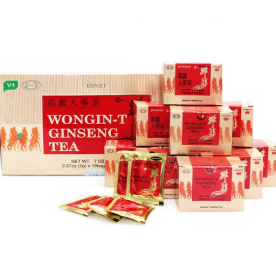 Trà Nhân Sâm Hàn Quốc Wongin T 10 gói x 3g x 10 hộp (Ginseng Tea)