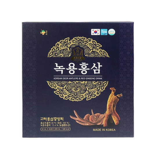 Nước Hồng Sâm Nhung Hươu Xanh Gaesung Hàn Quốc Hộp 50ml/gói x 5 Gói (Gaesung Korean Deer Antlers Red Ginseng Drink)